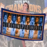 New York Knicks NBA Champions 2026 Rectangle Beach Towel