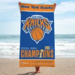 New York Knicks NBA Champions 2026 Rectangle Beach Towel