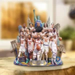 New York Knicks NBA Champions 2026 Custom Shape Acrylic Plaque