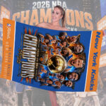 New York Knicks NBA Champions 2026 Rectangle Beach Towel - Image 2