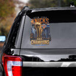 New York Knicks NBA Finals Champions 2026 3D Car Sticker - Image 2