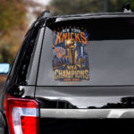 New York Knicks NBA Finals Champions 2026 3D Car Sticker - Image 2