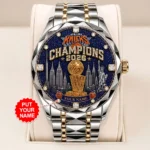 Personalized New York Knicks NBA Finals Champions 2026 Alloy Luxury Quartz Watch