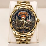 New York Knicks NBA Finals Champions 2026 Alloy Luxury Quartz Watch