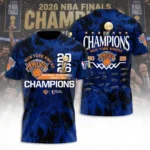 New York Knicks NBA Finals Champions 2026 3D Apparel