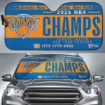 New York Knicks NBA Finals Champions 2026 Auto Sun Shade