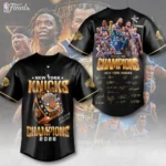 New York Knicks NBA Finals Champions 2026 Baseball Jersey