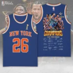 New York Knicks NBA Finals Champions 2026 Basketball Jersey