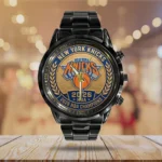 New York Knicks NBA Finals Champions 2026 Black Stainless Steel Watch - Image 3