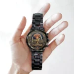 New York Knicks NBA Finals Champions 2026 Black Stainless Steel Watch - Image 4