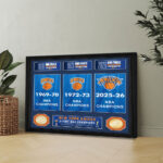 New York Knicks NBA Finals Champions 2026 Rectangle Canvas With Inner Frame - Image 2