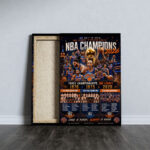 New York Knicks NBA Finals Champions 2026 Rectangle Canvas With Inner Frame - Image 3