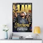 New York Knicks NBA Finals Champions 2026 Rectangle Canvas With Inner Frame
