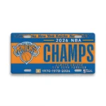 New York Knicks NBA Finals Champions 2026 License Plate