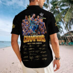 New York Knicks NBA Finals Champions 2026 Short Sleeve Button-Down Shirt - Image 3