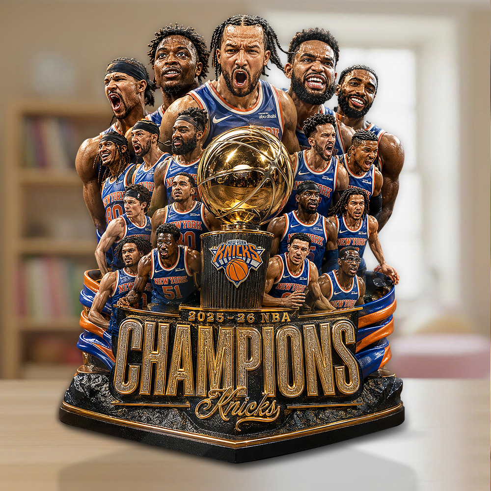 New York Knicks 2026 NBA Champions Custom Shape Acrylic Plaque - Image 2