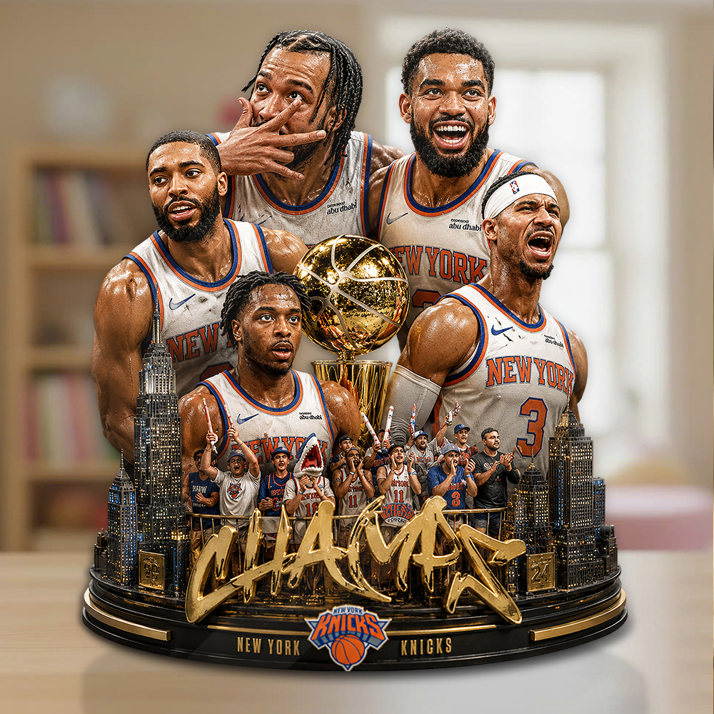 New York Knicks 2026 NBA Champions Custom Shape Acrylic Plaque - Image 2
