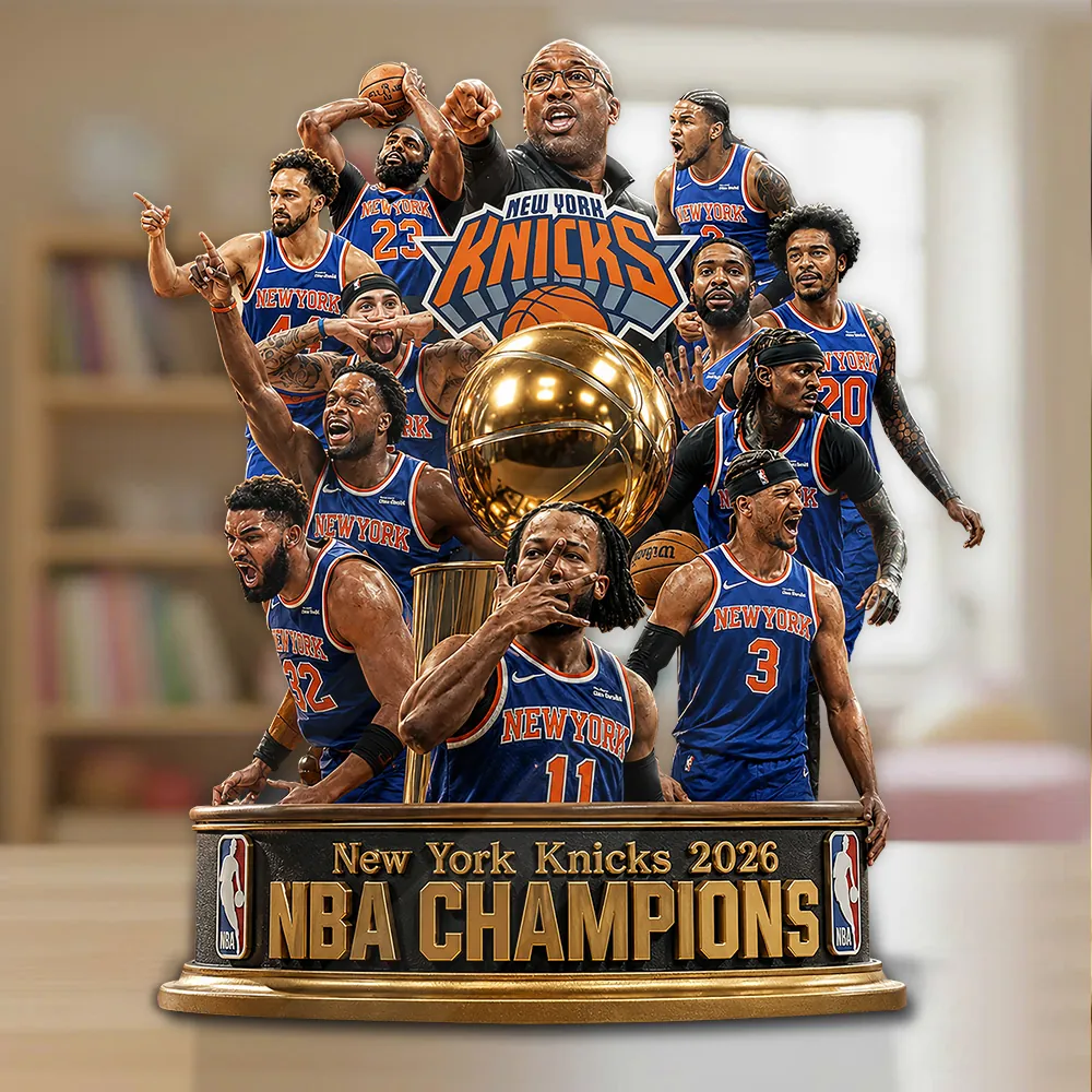 New York Knicks 2026 NBA Champions Custom Shape Acrylic Plaque - Image 2