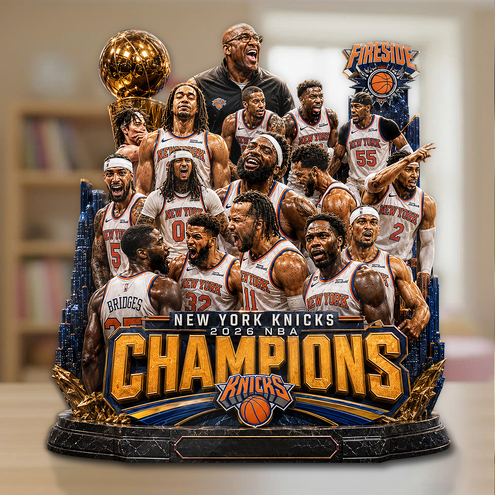 New York Knicks 2026 NBA Champions Custom Shape Acrylic Plaque - Image 2