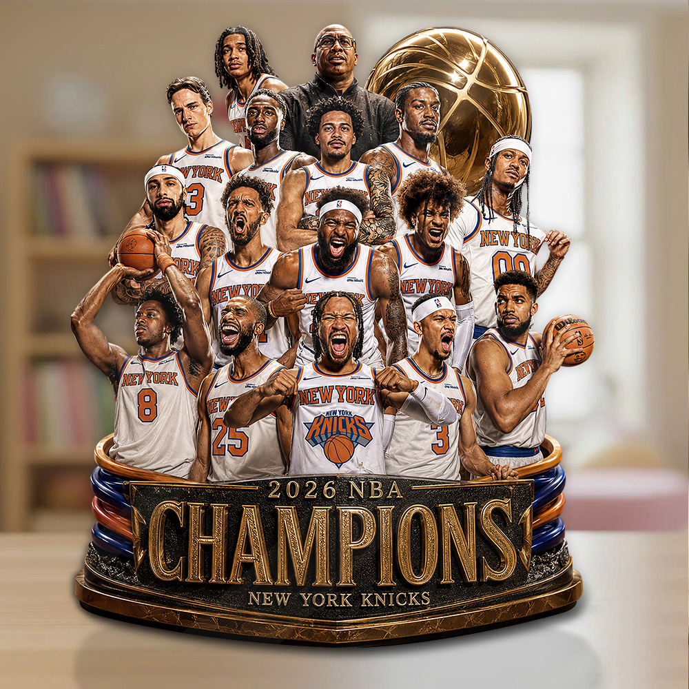 New York Knicks 2026 NBA Champions Custom Shape Acrylic Plaque - Image 2