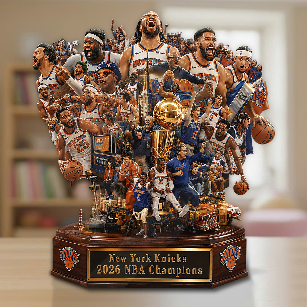 New York Knicks 2026 NBA Champions Custom Shape Acrylic Plaque - Image 2