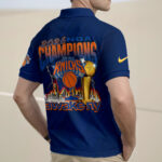 New York Knicks 2026 NBA Finals Champions Zip Polo Shirt - Image 2