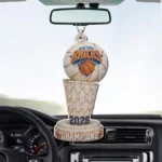New York Knicks 2026 NBA Finals Champions Custom shape 2-sided Acrylic Car Ornament - Image 3