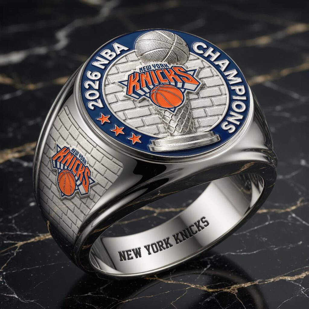 New York Knicks 2026 NBA Finals Champions 3D Engraved Ring - Image 3