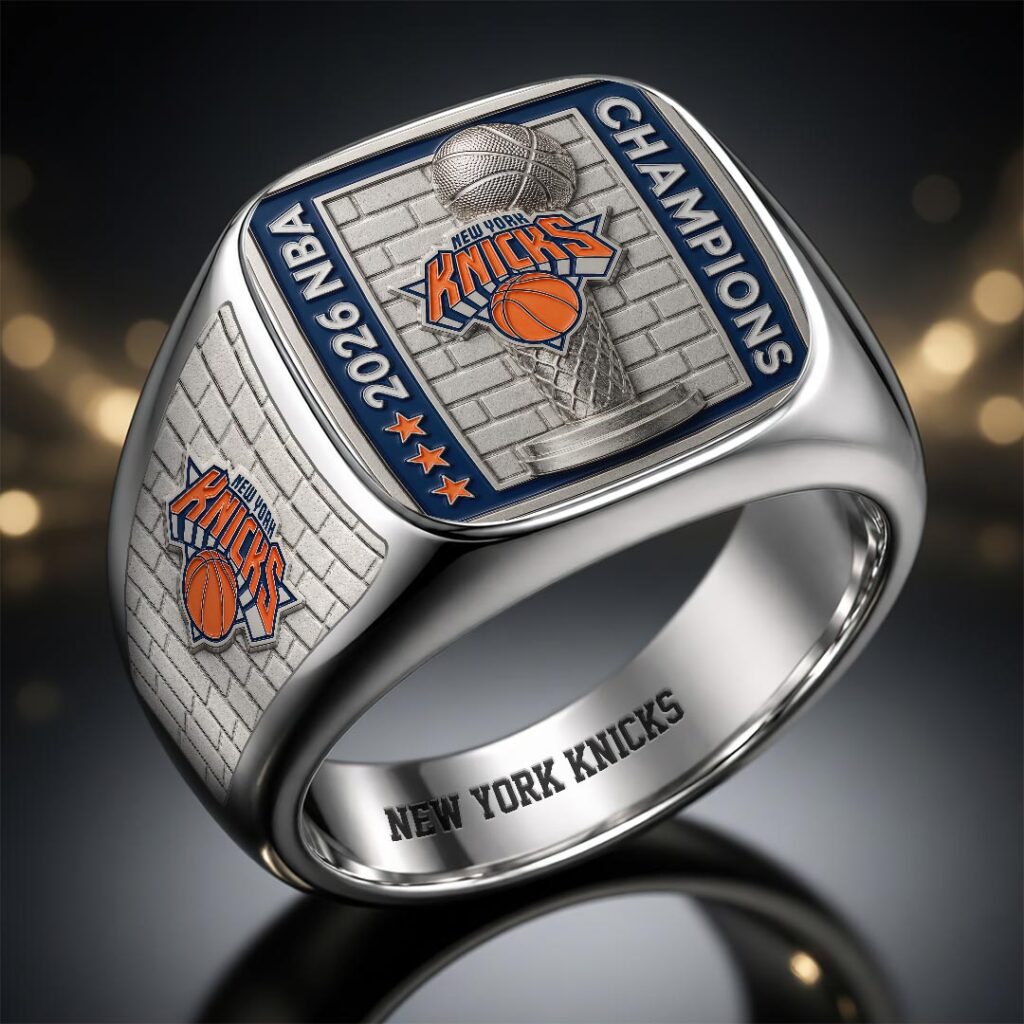 New York Knicks 2026 NBA Finals Champions 3D Engraved Ring - Image 4