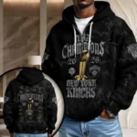 New York Knicks 2026 NBA Finals Champions 3D Unisex Waffle Hoodie