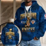 New York Knicks 2026 NBA Finals Champions 3D Unisex Waffle Hoodie