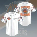New York Knicks 2026 NBA Finals Champions Baseball Jersey
