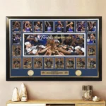 New York Knicks 2026 NBA Finals Champions Rectangle Canvas With Inner Frame