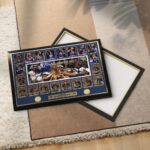 New York Knicks 2026 NBA Finals Champions Rectangle Canvas With Inner Frame - Image 3