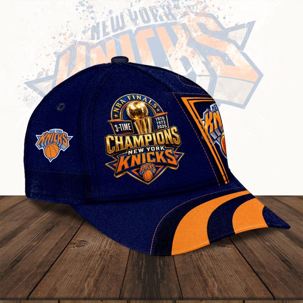 New York Knicks 2026 NBA Finals Champions Classic Cap - Image 2