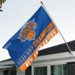 New York Knicks 2026 NBA Finals Champions 3D Double-side House Flag