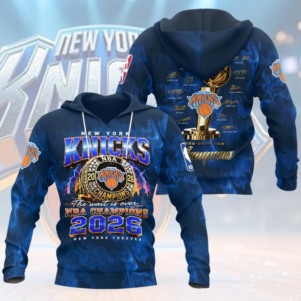 New York Knicks 2026 NBA Finals Champions 3D Apparel - Image 2
