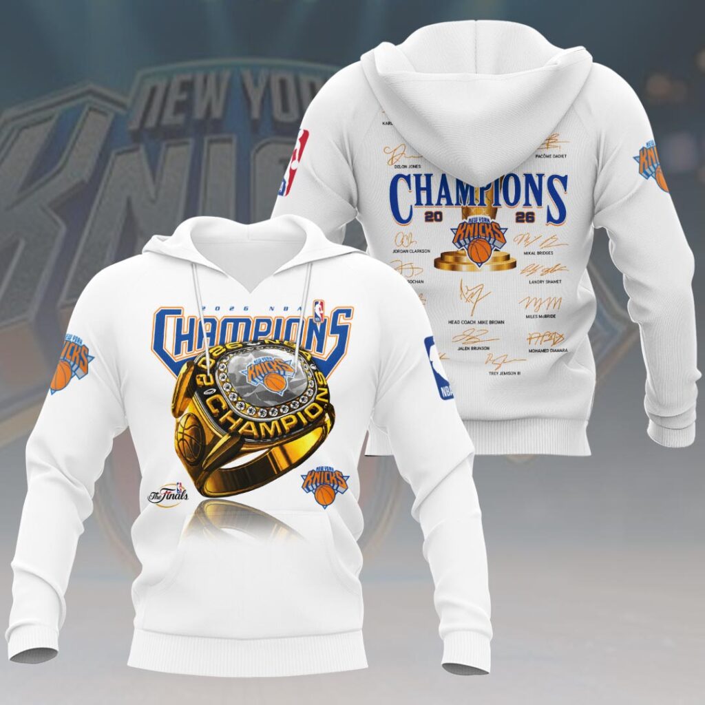 New York Knicks 2026 NBA Finals Champions 3D Apparel - Image 2