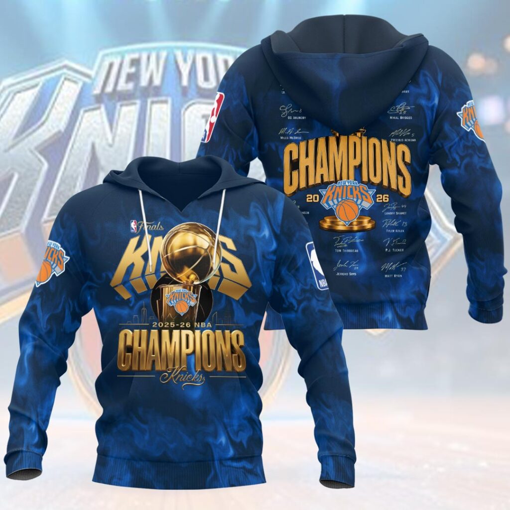 New York Knicks 2026 NBA Finals Champions 3D Apparel - Image 2