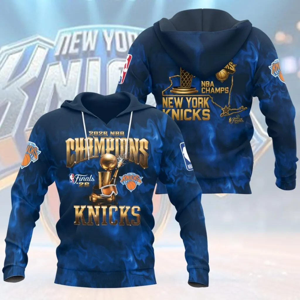 New York Knicks 2026 NBA Finals Champions 3D Apparel - Image 2
