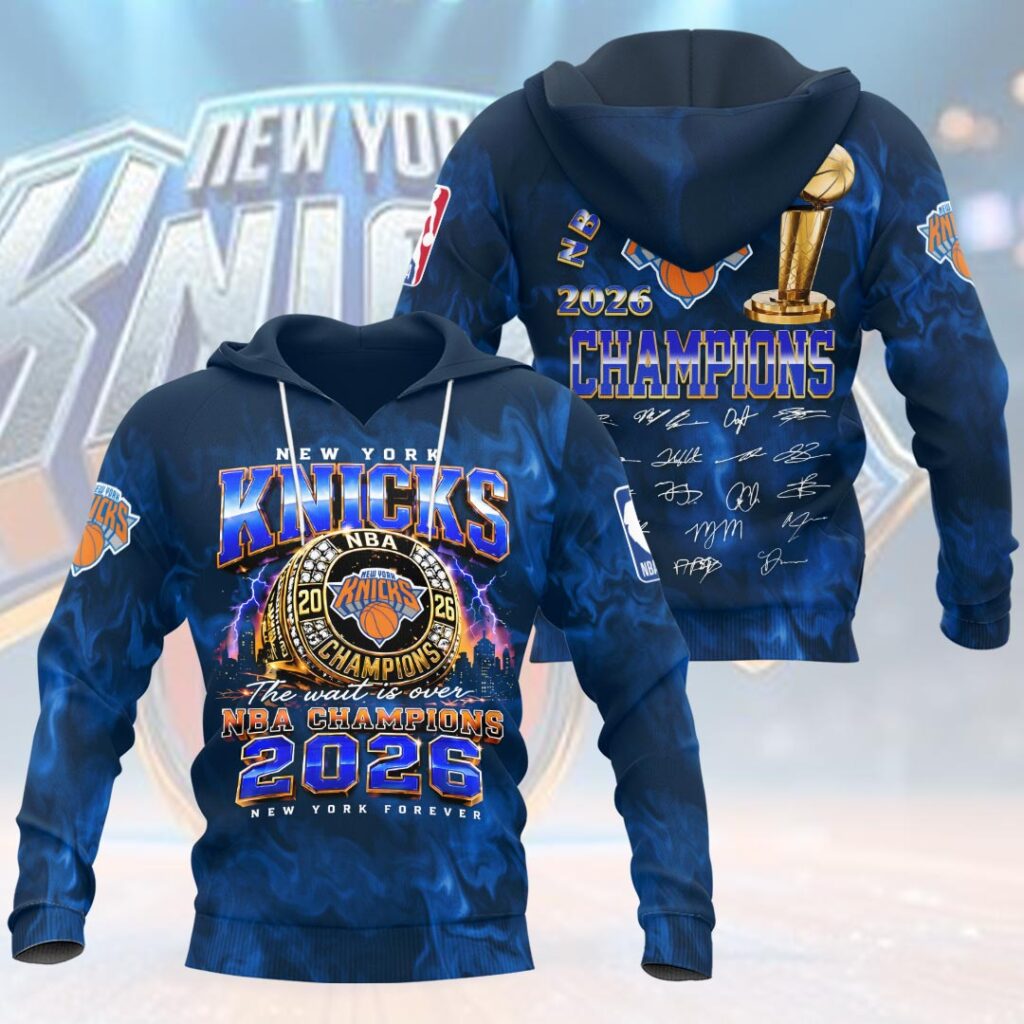 New York Knicks 2026 NBA Finals Champions 3D Apparel - Image 2