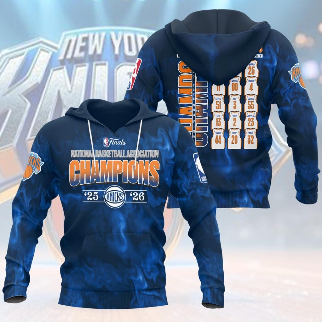 New York Knicks 2026 NBA Finals Champions 3D Apparel - Image 2