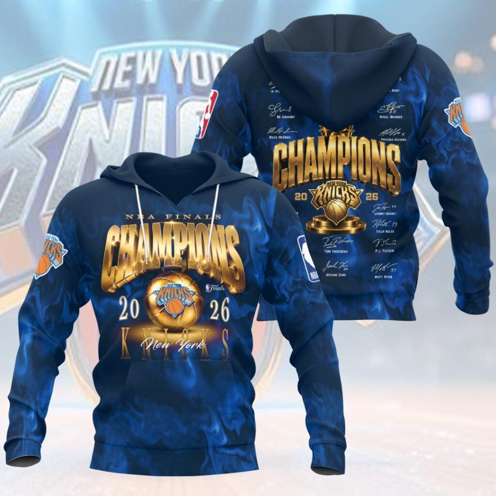 New York Knicks 2026 NBA Finals Champions 3D Apparel - Image 2