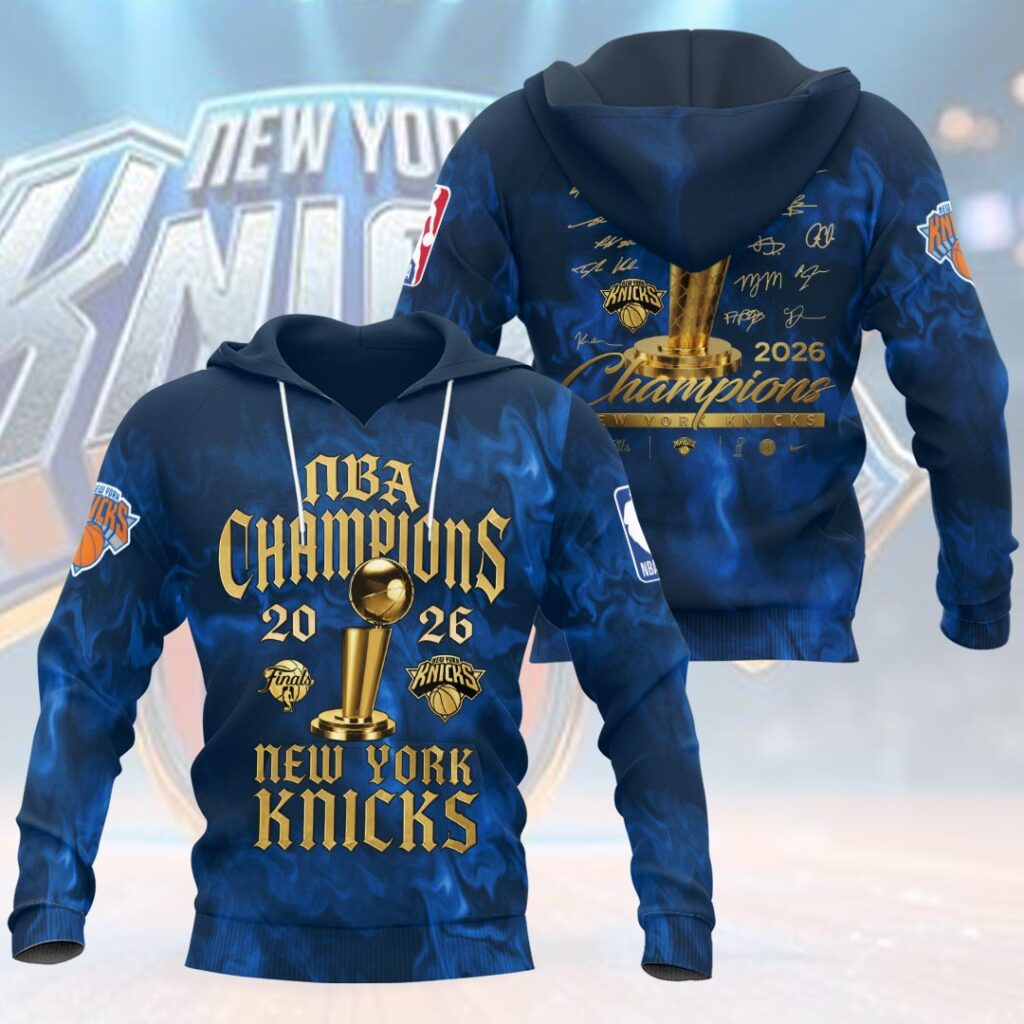 New York Knicks 2026 NBA Finals Champions 3D Apparel - Image 2
