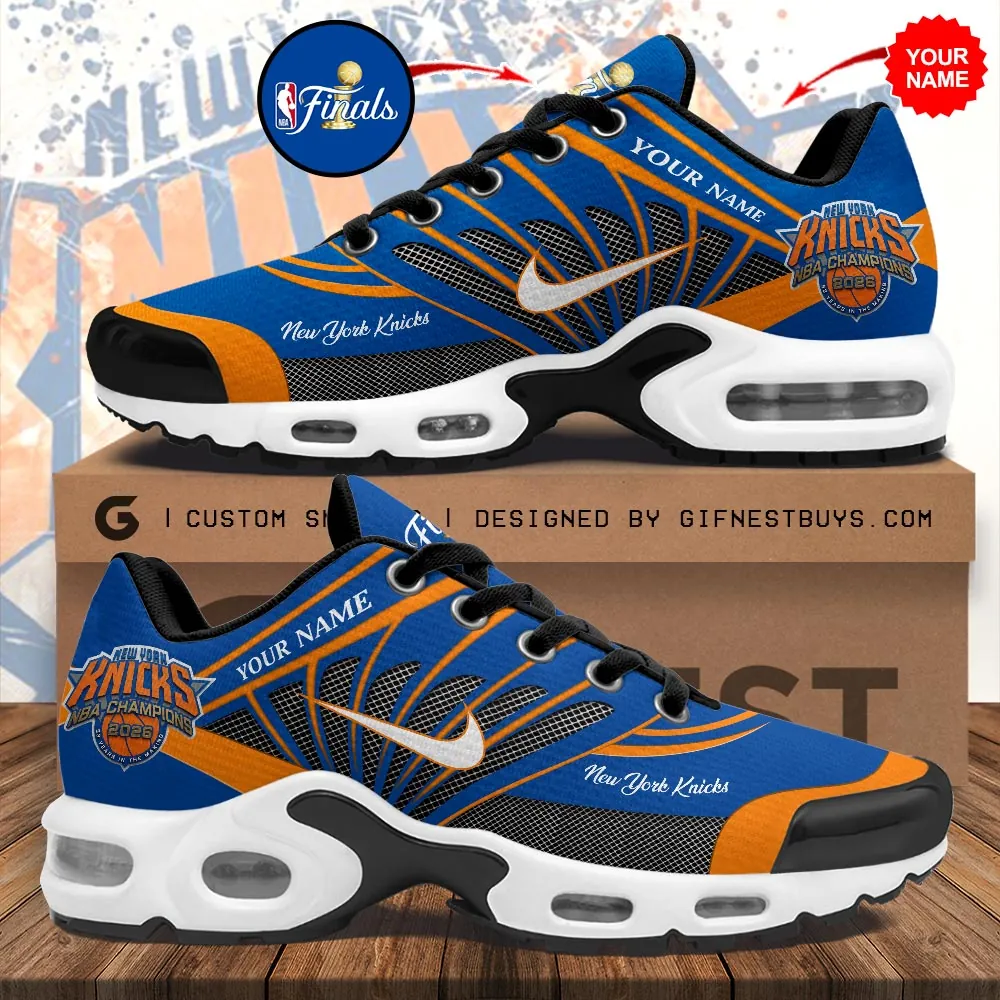 Personalized New York Knicks 2026 NBA Finals Champions Air Max Shoes - Image 2