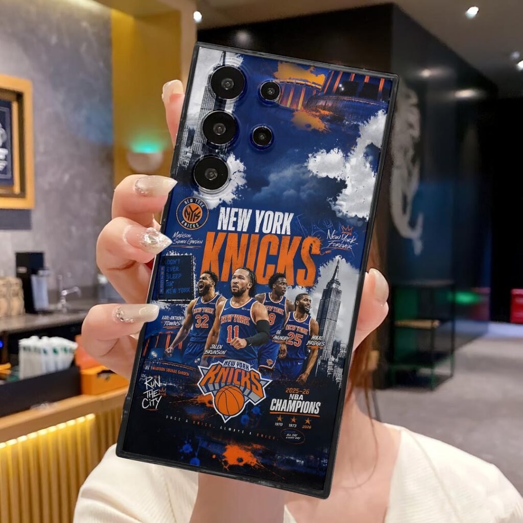 New York Knicks 2026 NBA Finals Champions Phone Case - Image 4