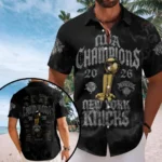 New York Knicks 2026 NBA Finals Champions Short Sleeve Button-Down Shirt