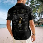 New York Knicks 2026 NBA Finals Champions Short Sleeve Button-Down Shirt - Image 3