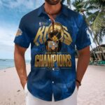 New York Knicks 2026 NBA Finals Champions Short Sleeve Button-Down Shirt - Image 2