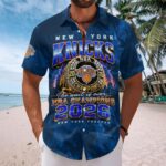 New York Knicks 2026 NBA Finals Champions Short Sleeve Button-Down Shirt - Image 2